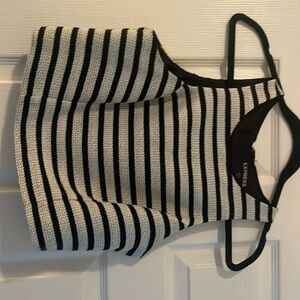 Express Black and White Cropped Formal Tank. Size Small. In great condition.